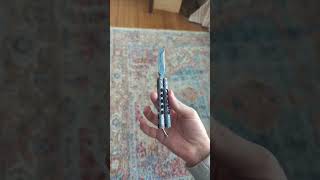 Atropos knives  quotDemon Micro Customquot and quotStriker Shivas Toothquot balisong knife butterflyknife [upl. by Jacinto162]