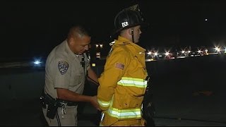 CHP officer handcuffs Chula Vista Firefighter caught on camera by CBS 8 [upl. by Attenehs]