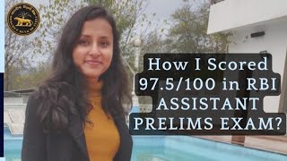 HOW I SCORED 975100 IN RBI ASSISTANT PRELIMS EXAM  STEPS TO GROW [upl. by Zohara139]