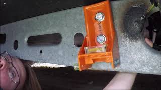 Installing a Kojack Jacking point onto the Eriba Feeling caravan [upl. by Iznek]