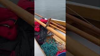 Pulling Cotuit Skiffs Labor Day means Skiffs come out of the watercotuitskiffs skiffs sailing [upl. by Tsui]