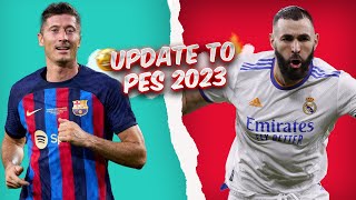 Update your PES 2021 game to 202223 Season  😍🔥 Tutorial [upl. by Ydospahr]