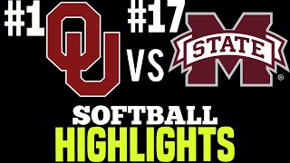 OU vs Mississippi State College Softball 2024 Mary Nutter [upl. by Notnroht]