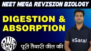 Digestion amp Absorption class 11 Biology in One Shot NEET Mega Revision 1 [upl. by Nezah]