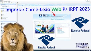 Como Importar CARNÊ LEÃO WEB para IRPF 2023 [upl. by Onitnatsnoc]