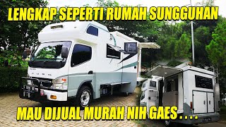 MOTORHOME FASILITAS LENGKAP SEPERTI RUMAH DAN MAU DIJUAL RUGI SAJA NIH GAES [upl. by Ecnahoy246]