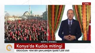 Konya da Kudüs Mitingi Cumhurbaşkanımız Recep Tayyip Erdoğan [upl. by Idac]