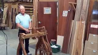 Nick Parr Demonstrates Woodturning on a Vintage Treadle Lathe [upl. by Jen]