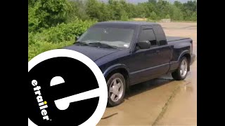 Installation WeatherTech Side Window Rain Guards with Dark Tinting on a 2000 Chevrolet S10 Pickup [upl. by Solberg]