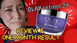 OLAY RETINOL 24 Review amp One month result 【BEFORE amp AFTER】 [upl. by Nelsen]