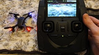 Hubsan H107D X4 Mini Drone Quadcopter With FPV  Unboxing amp Review [upl. by Aralomo453]