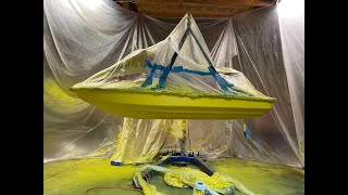 Jetski hull repair PT2 Gel coat [upl. by Leinehtan]