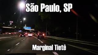 Marginal Tietê à noite São Paulo  SP  BRASIL [upl. by Tjaden]