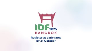 IDF World Diabetes Congress 2025  Register at early rates by 31 October [upl. by Ecyal]