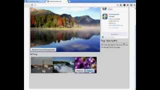 How To Change Your Facebook Background 2012  Chrome [upl. by Naols218]