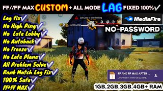 FREE FIRE LAG PROBLEM FIX CONFIG FILE TODAY⚡ ✳️ CUSTOM ALL LAG PROBLEM FIX✅ DIWALI CUP SPECIAL 😀 [upl. by Zeuqram]