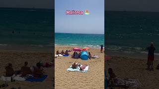 Mallorca beach walk 🏖️ Spain 🇪🇸 Beautiful island Palma de Mallorca shotrsviralshortsyoutube [upl. by Rehpotsirc535]