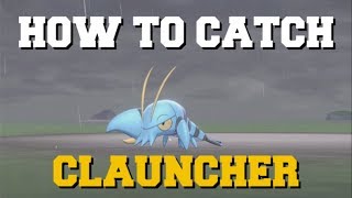 HOW TO CATCH CLAUNCHER IN POKEMON SWORD AND SHIELD SUPER RARE POKEMON 1 ENCOUNTER RATE [upl. by Irmo]