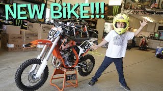 HUDSON DEEGAN GETS A NEW DIRT BIKE [upl. by Danice524]