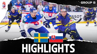 Highlights  Sweden vs Slovakia  2024 MensWorlds [upl. by Aklim265]