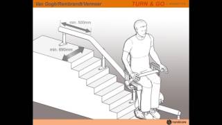 Handicare Stairlifts Turn and Go [upl. by Aicilana920]