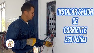 Como Instalar SalidaToma a 220 Voltios  Curso de Electricidad 8 [upl. by Rollo759]