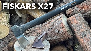 The Splitting Axe That Gets The Job Done  Fiskars X27 Super Splitting Axe  2Year Review [upl. by Dlanor998]