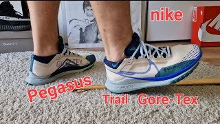 Nike React Pegasus Trail 4 GTX GoreTex ☆unboxing☆ Review amp On Feet [upl. by Nhguaved]