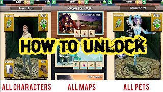 How to unlock Temple Run 2 All Characters Maps Hats amp Pets [upl. by Sobmalarah918]