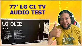 LG 77quot C1 OLED TV  TV Audio VS ARC Receiver Audio [upl. by Happy779]