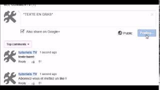 Commentaires en gras italique barré sur youtube skype ou google [upl. by Bradshaw]