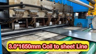 301650mm coil to sheet line  cut to length line [upl. by Jarred]