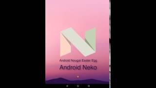 Android Nougat Easter Egg Android Neko [upl. by Craddock]