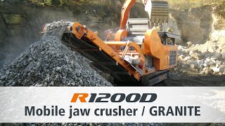 Rockster Jaw Crusher R1200 Granit francais [upl. by Ahsaya]