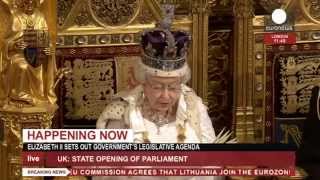 Queen Elizabeth II Speech to Parliament 2014 recorded live feed [upl. by Anelim677]