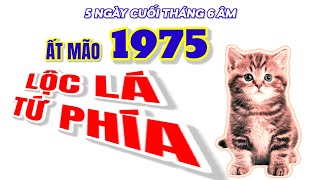 Tử vi Ất Mão 1975 gặp may tiền tài lên hương đúng 5 ngày cuối tháng 6 âm Lộc lá đua nhau chạy về [upl. by Atileda]