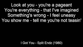 I Got You  Split Enz with on screen lyrics [upl. by Laufer604]