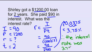 Simple Interest Tutorial [upl. by Ayit184]