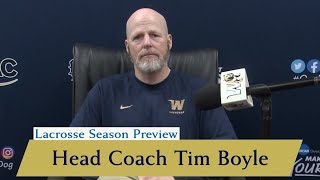 2024 Mens Lacrosse Season Preview Head Coach Tim Boyle [upl. by Ahseetal358]