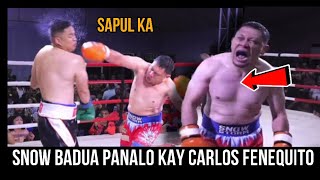 SNOW BADUA TINALO SI CARLOS FENEQUITO  PINABAGSAK ANG MALAKI [upl. by Atsylak348]