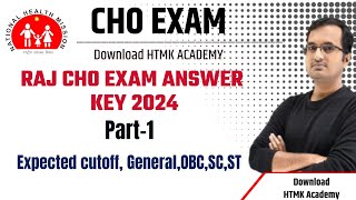 RAJ CHO EXAM 2024 ANSWER KEYEXPECTED CUTOFF RAJ CHO RAJ CHO CUTOFF 2024raj cho cut off 2024 [upl. by Voleta]