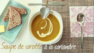 Recette de soupe de carotte à la coriandre [upl. by Claribel]