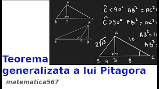 Teorema generalizata a lui Pitagora [upl. by Demakis428]