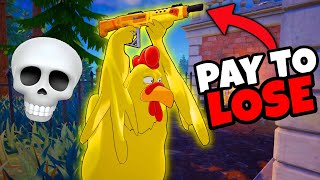 The Giant Chicken Gameplay In Fortnite PAY 2 LOSE Skin 💀  FULL REVIEW [upl. by Landbert]