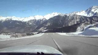 2011 Courchevel CVF LFLJ take off RWY 04 [upl. by Soph]