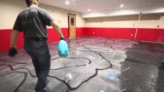 Designer Metallic Epoxy Floor Installation [upl. by Pegg]