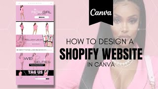 How to Design A Shopify Website In One Day Using Canva [upl. by Etnoled602]