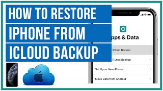 How To Restore iPhone From An iCloud Backup  Full Tutorial [upl. by Lisetta559]