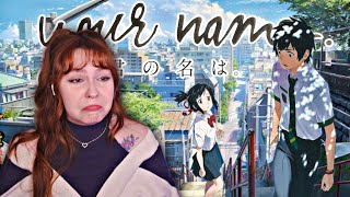 my first time watching YOUR NAME and it was emotional as hell Movie Reaction [upl. by Mahgem]