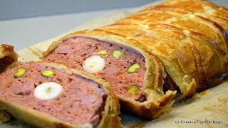 Pastel de Carne con Hojaldre Especial Nochevieja [upl. by Aynotak]